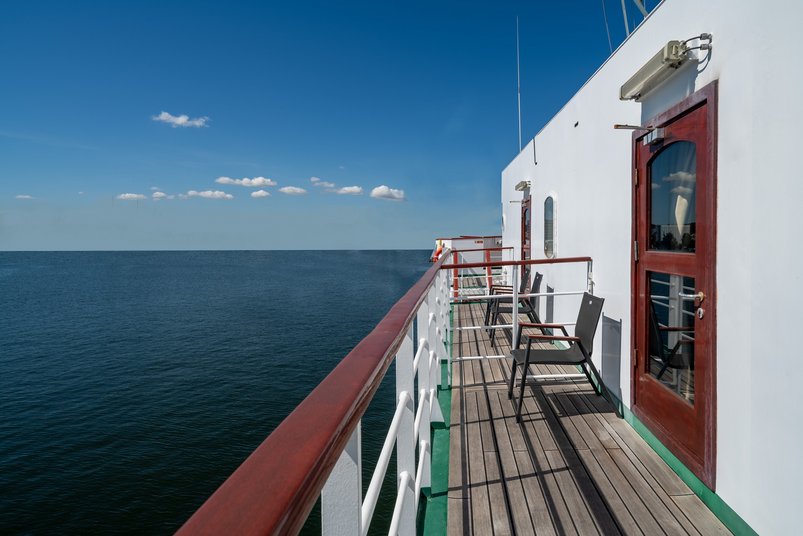 Balkon von der Executive Suite an Bord der Serenissima 
