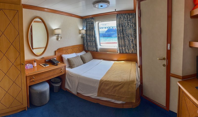 Kabinenkategorie A Doppelbett auf dem Kreuzfahrtschiff Panorama II