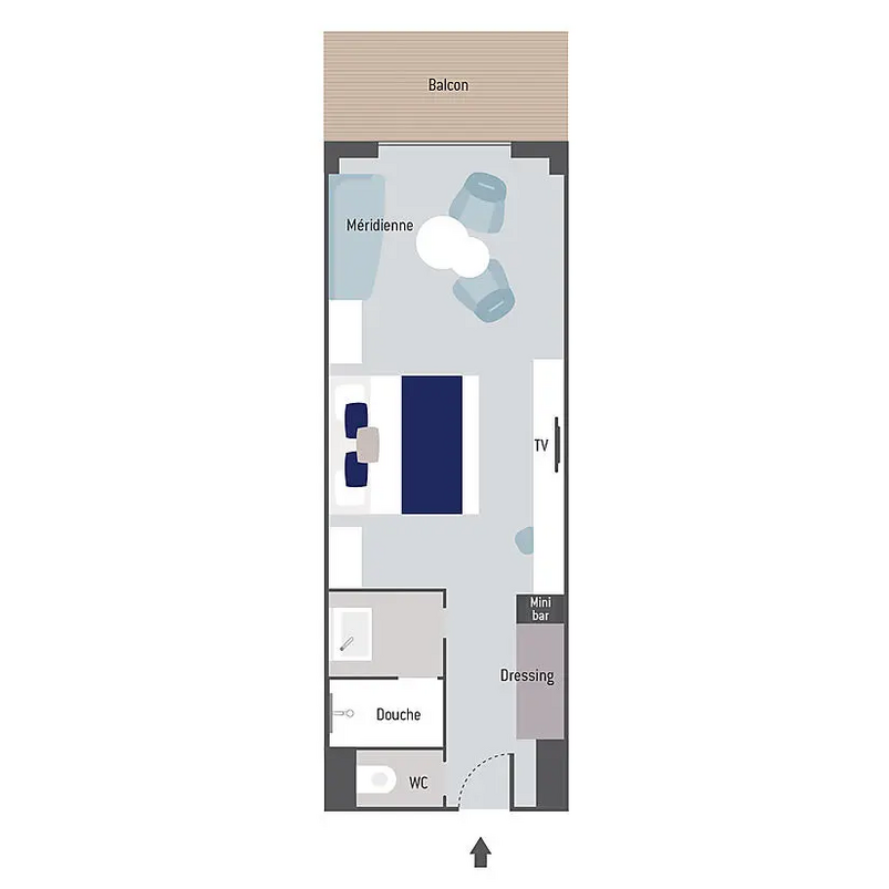 Kabinenplan Deluxe Suite auf dem Eisbrecher Le Commandant Charcot von Ponant