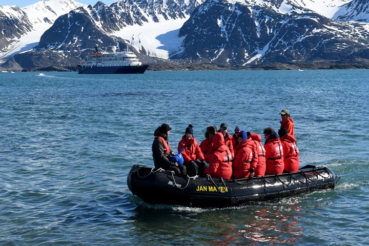 Zodiacanlangund in Spitzbergen