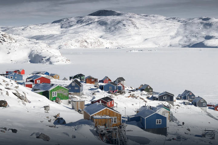 Inuitsiedlung in Grönland