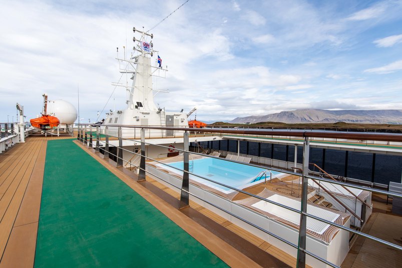 Joggingbahn auf der World Explorer von Quark Expeditions