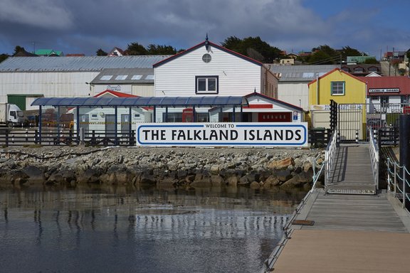 Ankunft auf den Falkland Inseln