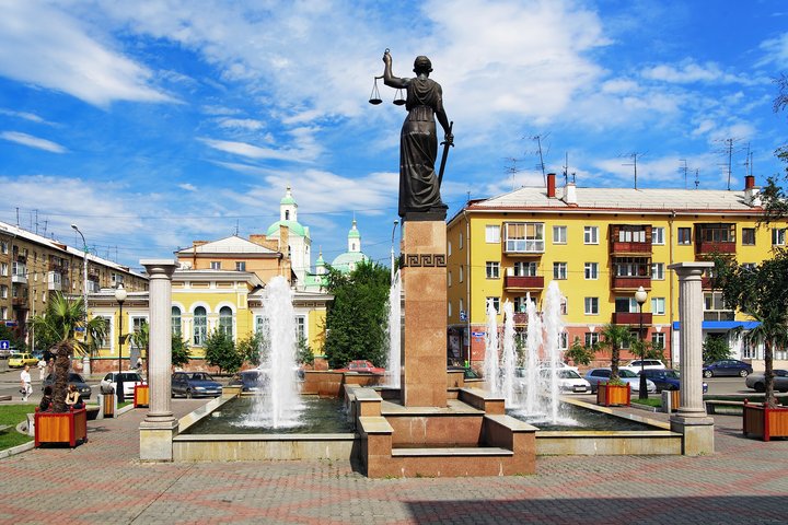Gerechtigkeitsplatz Krasnojarsk