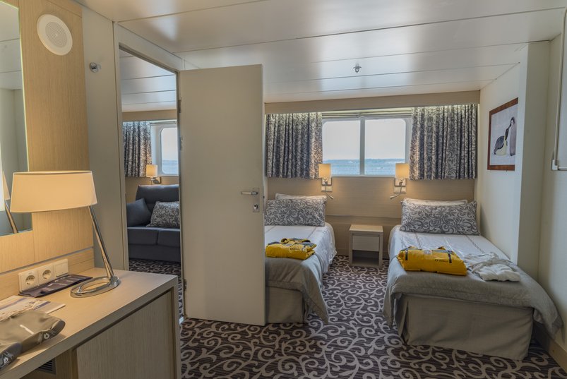 Suite an Bord des Expeditionsschiffes Ocean Diamond