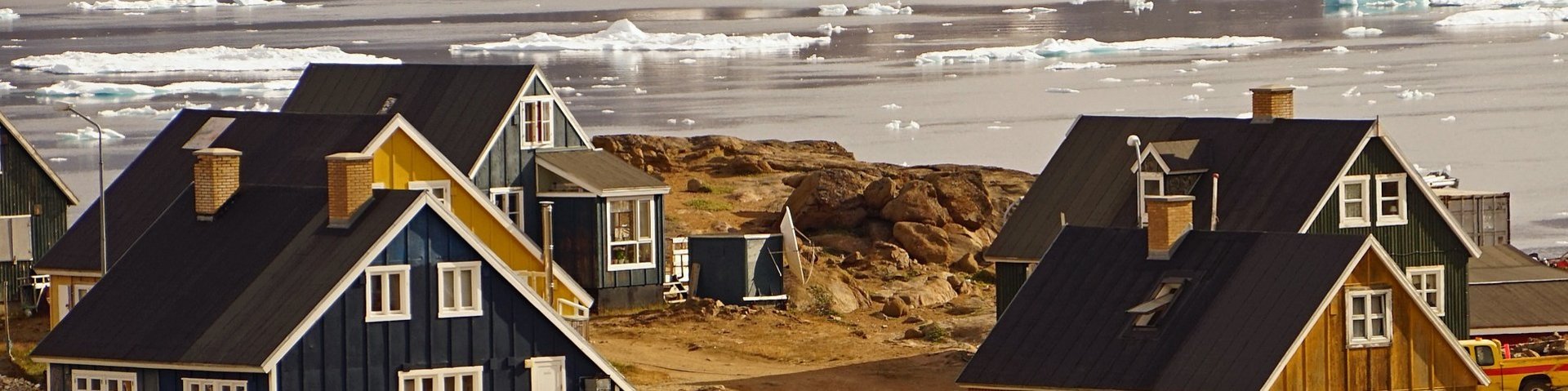 Typische grönlandische Häuser