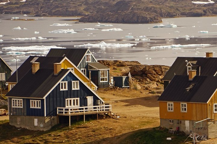 Typische grönlandische Häuser