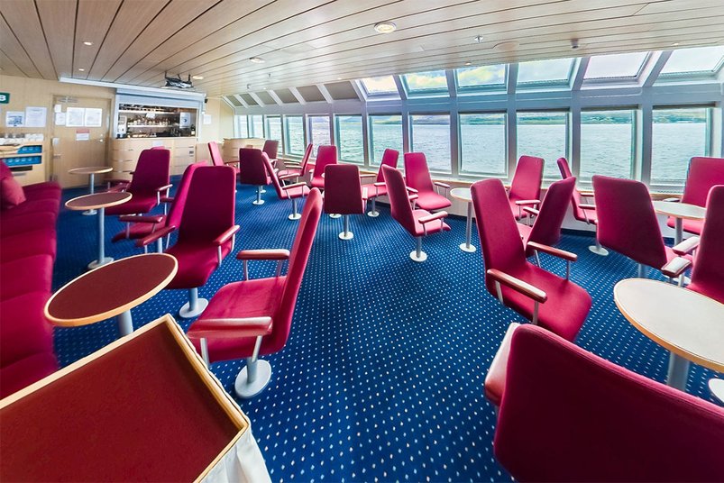 Panoramalounge auf der Ocean Nova