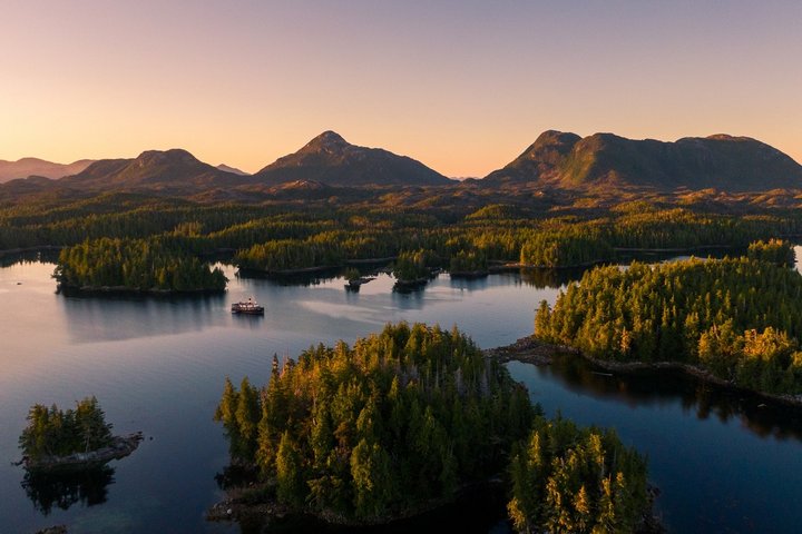 Abendstimmung im Great Bear Rainforest Abendstimmung im Great Bear Rainforest