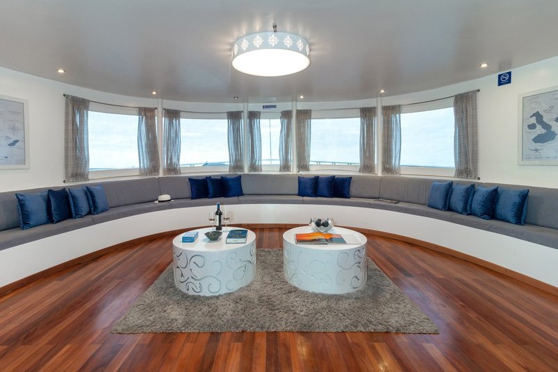 Lounge auf der Horizon auf Galapagos