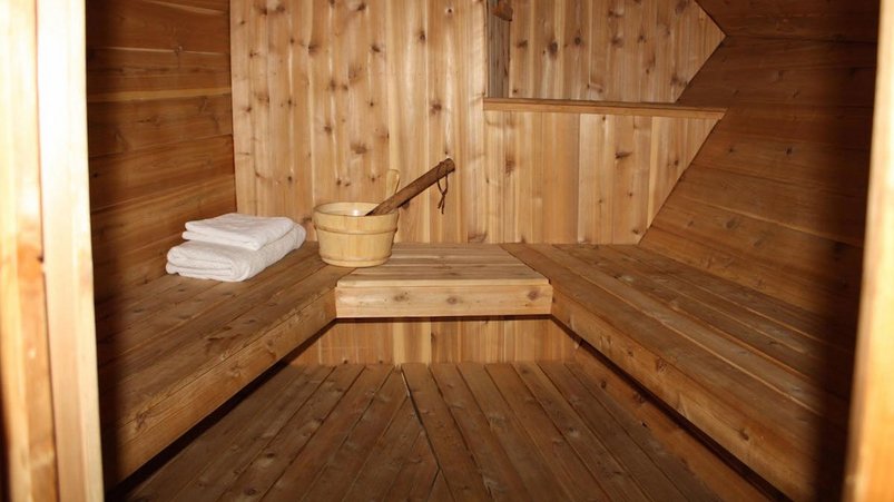 Sauna auf dem Expeditionsschiff Cape Race