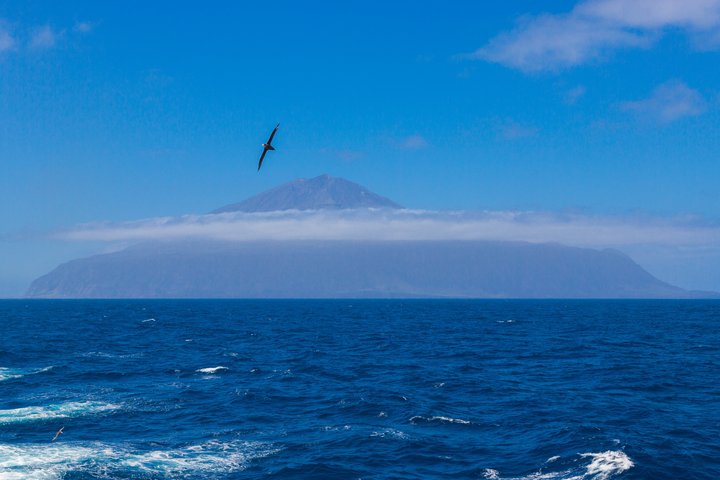 Tristan da Cunha ist in Sicht