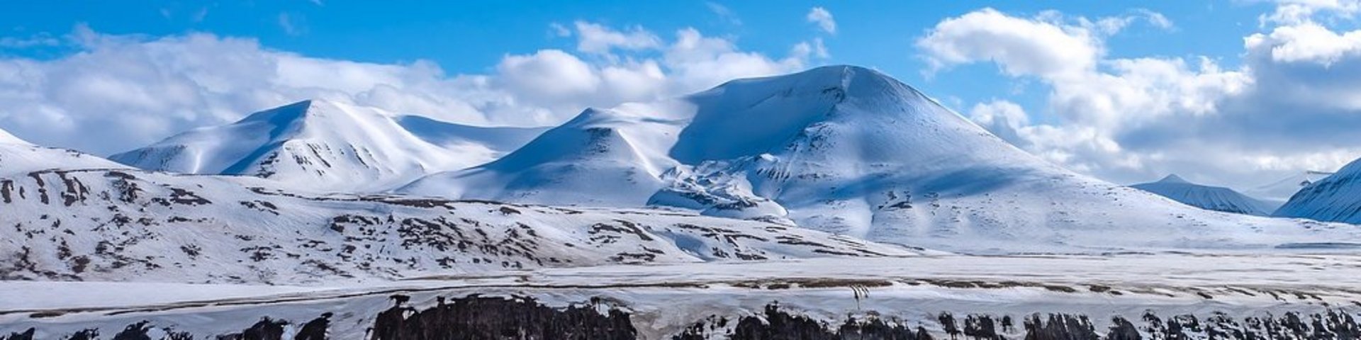 Winterlandschaft in Spitzbergen
