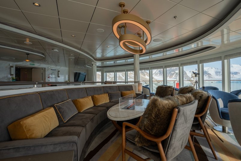 Aussichtslounge an Bord der Ocean Albatros